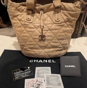 Authentic CHANEL Cloudy North South Tote